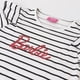 thumbnail image 3 of Polera Manga Larga Niña Rayas Logo Blanco Barbie, 3 of 4