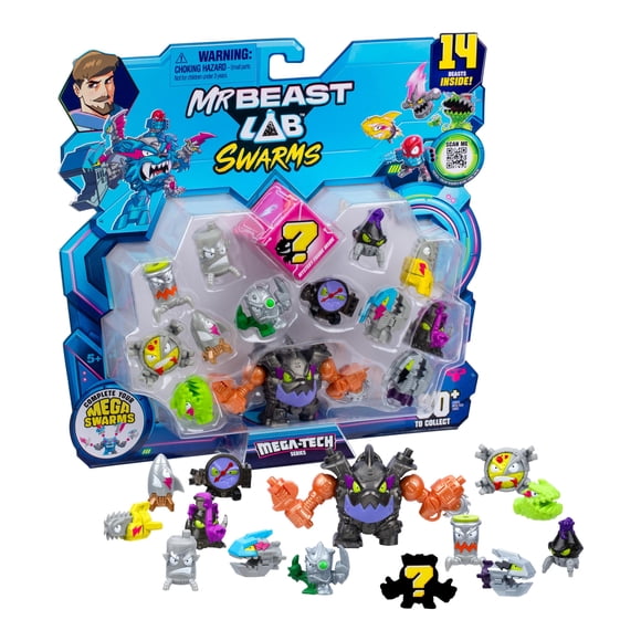 Juguete MRBEAST LAB Swarms MEGA-TECH - Pack de 14 Scream Punk