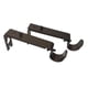 thumbnail image 5 of Soporte de gancho para soporte de pared ajustable para barra de poste de metal de 2 piezas marrón gancho, 5 of 5