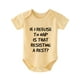 thumbnail image 5 of Baby Boys Casual Cute Short Sleeve Onesie With "If I Refuse To Nap Is That Resisting A Rest" For Summer Pregnancy Gift, 5 of 5