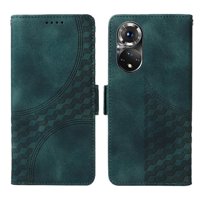 Carcasa Foxdock Honor 50 5G De Cuero Pu, Diseño Acolchado Clásico, Protección Contra Caídas Y Rayones