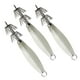 thumbnail image 4 of 3x Anzuelos Luminosos Para Calamar, Señuelos De Pesca Artificiales, Anzuelos De Metal Para Calamar, Color Blanco, 4 of 5