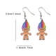 thumbnail image 1 of Acrylic Cute Doodle Graffiti Pattern Dangle Earrings Cartoon Style Light Weight Funny Adorable Female Gift, 1 of 3