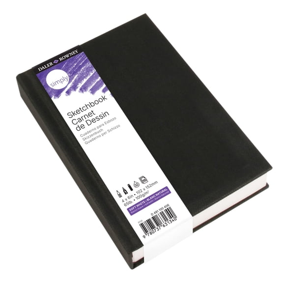 Cuaderno de bocetos Daler Rowney 15 cm 110 hojas blanco suave