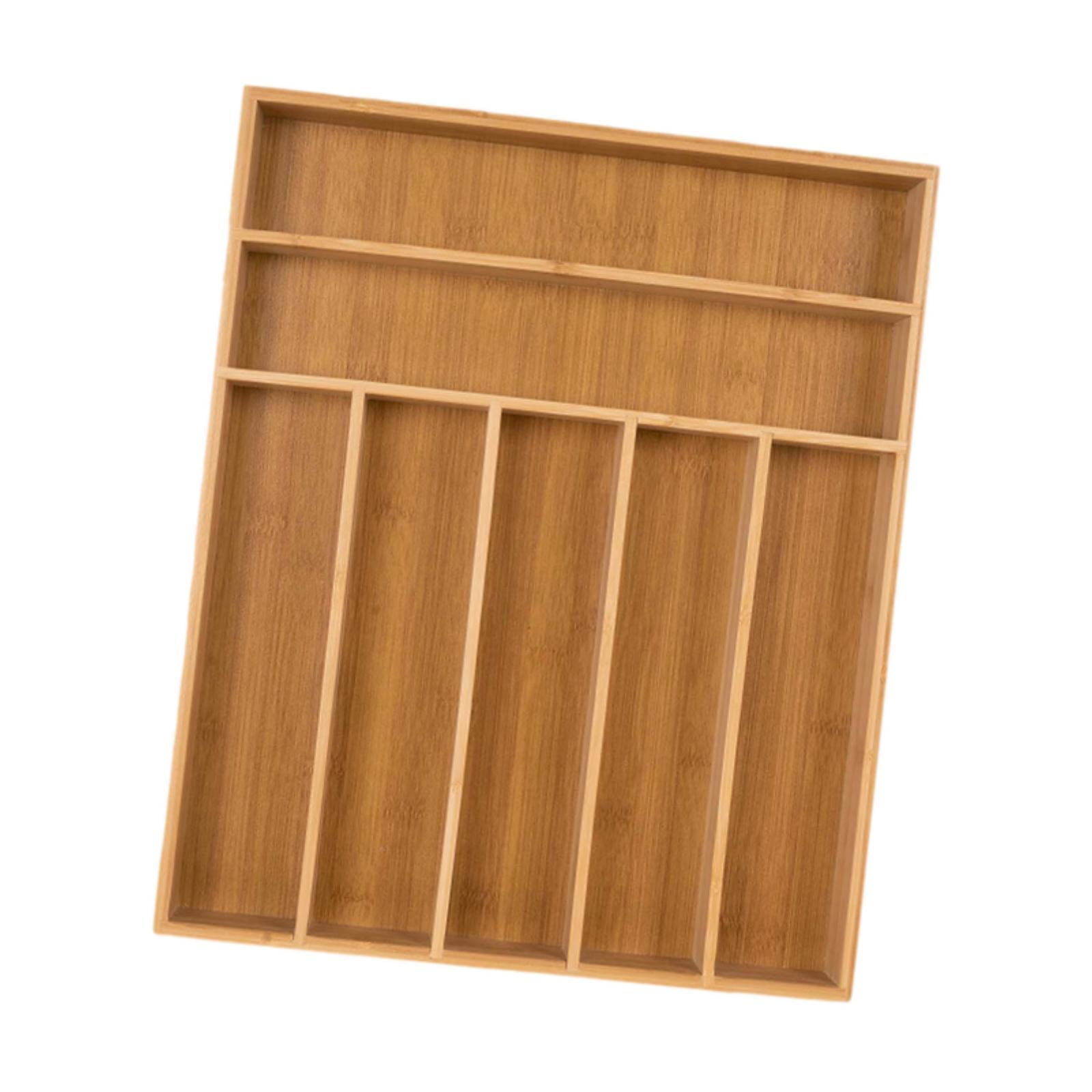 Bothyi - Bandeja De Almacenamiento De Cubiertos, Contenedor De Bambú, Soporte Para Utensilios Para Restaurante, Bar Y Hogar
