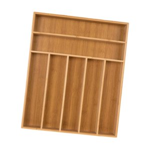 Bothyi - Bandeja De Almacenamiento De Cubiertos, Contenedor De Bambú, Soporte Para Utensilios Para Restaurante, Bar Y Hogar