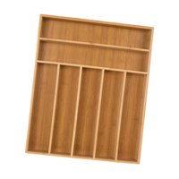 Bothyi - Bandeja De Almacenamiento De Cubiertos, Contenedor De Bambú, Soporte Para Utensilios Para Restaurante, Bar Y Hogar