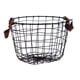 thumbnail image 5 of Cesta De Alambre De Metal Con Asas Cesta De Alambre De Hierro Para Libros Ba?o Casa De Campo 26cmx18cm, 5 of 5