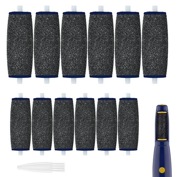 Raspador de Pies GOMINYUF - Pack de 12 Rodillos Extra Gruesos
