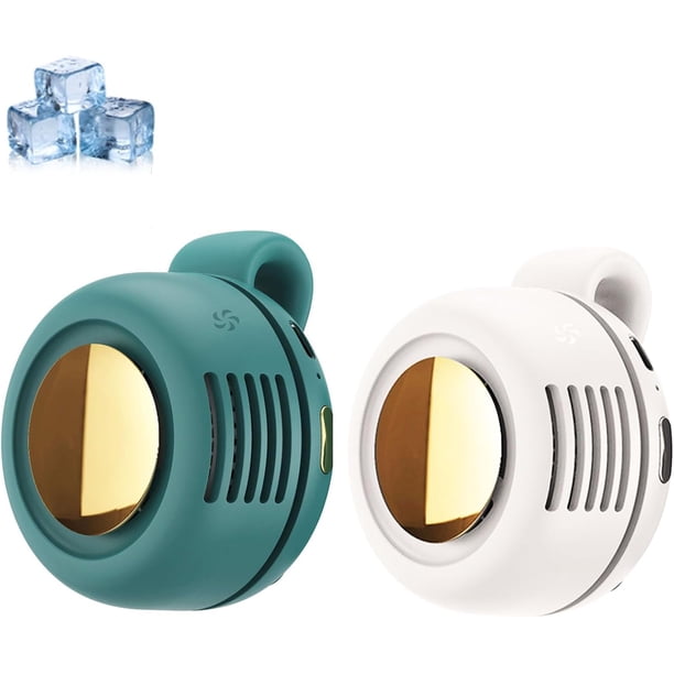 Miniventilador portátil silencioso sin aspas clip camisa cintura 3 velocidades viaje exterior
