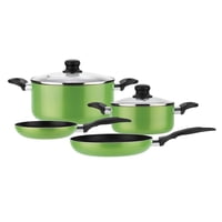 Fantuzzi - Batería De Cocina De Aluminio 6 Piezas Verde Gourmet