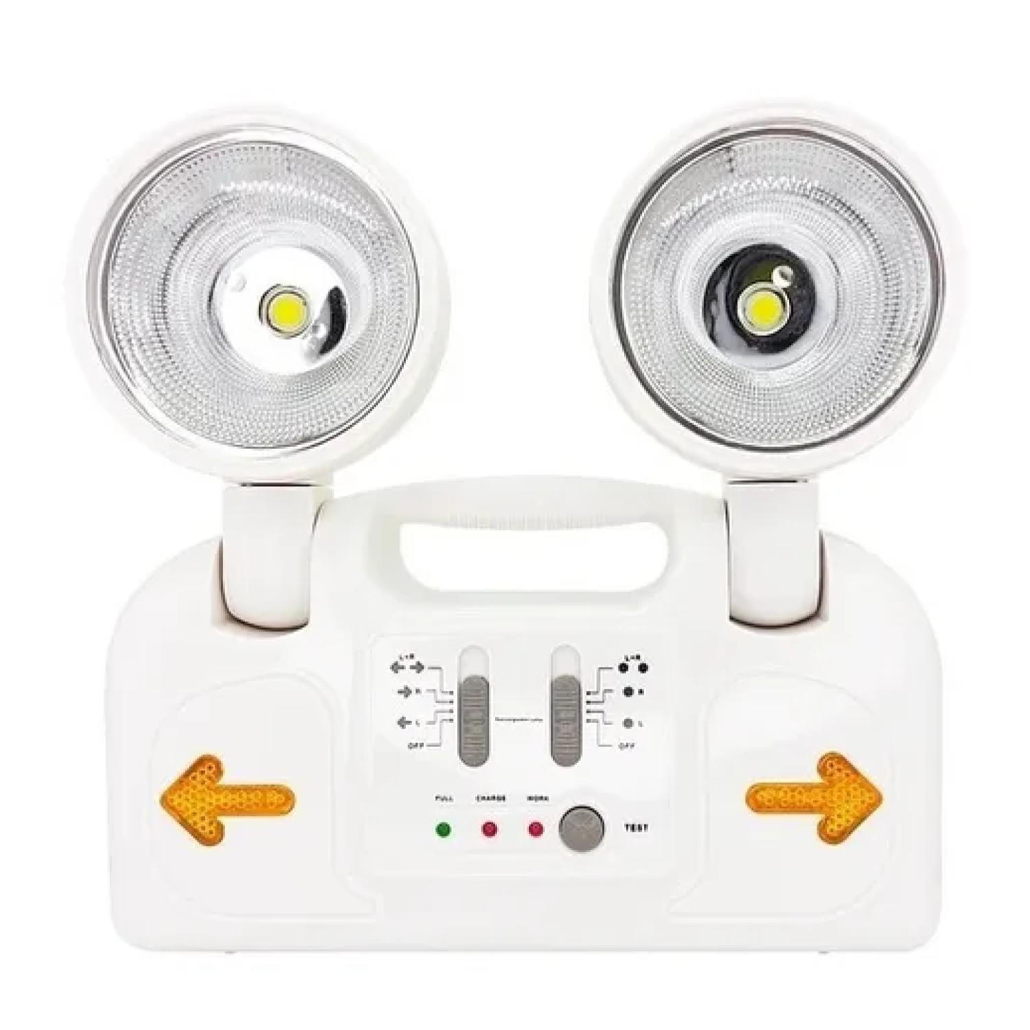 Total E-commerce - Lampara 2 Focos De Emergencia Led Automatico Ajustable