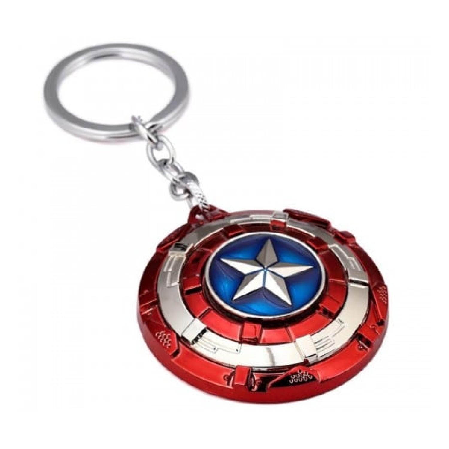 Total E-Commerce - Llavero Metalico Premium Escudo Capitan America