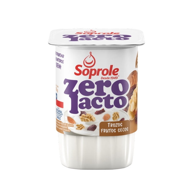 Yoghurt Sin Lactosa Trozos Frutos Secos 155 g Soprole