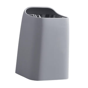 Magideal - Bote De Basura Cesto De Basura 10L Cubo De Basura Moderno Papelera De Reciclaje Rectangular Papelera Para Inodoro Cocina Baño Dormitorio Sala De Estar , Gris
