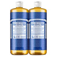Jabón Líquido Dr. Bronner'S Pure-Castile Peppermint 946 Ml, Paquete De 2