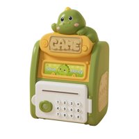 Fliperex - Alcancia Caja Fuerte Kawaii Clave Huella Digital Infantil Verde
