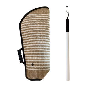 Ioensy - Manga Del Brazo Para Morder, Juguete Para Masticar, Palo De Entrenamiento Para Perros Para Tirar De Adiestramiento Al Aire Libre, Negro