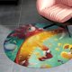 thumbnail image 4 of Alfombra Redonda Rayman Legends Felpa Coral 60cm, 4 of 6