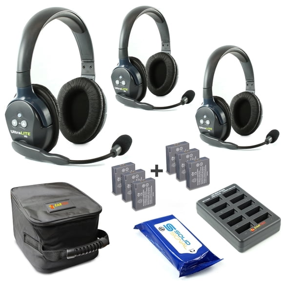 Auriculares inalámbricos de comunicación para usuarios de Eartec UL3D Ultralite x3