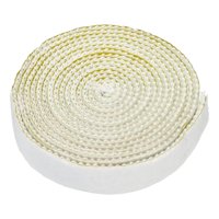 Magideal - Cuerda De Sellado Para Chimenea, Cuerda De Fibra De Vidrio, Cuerda De Junta Para Puerta De Estufa, Junta Plana Autoadhesiva, Cordón De Junta, Ignífuga 3 Mm X 12 Mm X 2 M