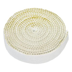 Magideal - Cuerda De Sellado Para Chimenea, Cuerda De Fibra De Vidrio, Cuerda De Junta Para Puerta De Estufa, Junta Plana Autoadhesiva, Cordón De Junta, Ignífuga 3 Mm X 12 Mm X 2 M