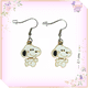 thumbnail image 3 of Aros De Snoopy Tierno, Ganchos De Acero, 3 of 3