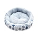 thumbnail image 1 of Cama de gato de peluche Soft Snooze de 17 pulgadas inferior impermeable antideslizante Kitty Kennel Otoño Invierno Mascotas Cama Cojín para , Gato blanco, 1 of 5