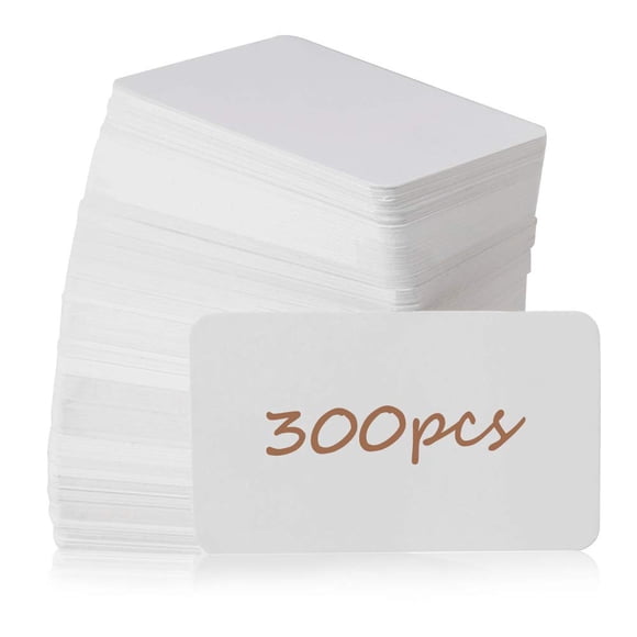 Tarjetas de presentación Primbeeks 300 uds 8,9 × 5,6 cm blancas