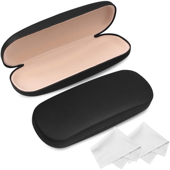 Estuche para gafas Joyberg Hard Shell, paquete de 2 con paño de limpieza