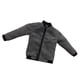thumbnail image 2 of Chaqueta De Bombardero Gris Con Cremallera Para Hombre A Escala 1/6 Para Figura De Acción De 12 '', 2 of 3