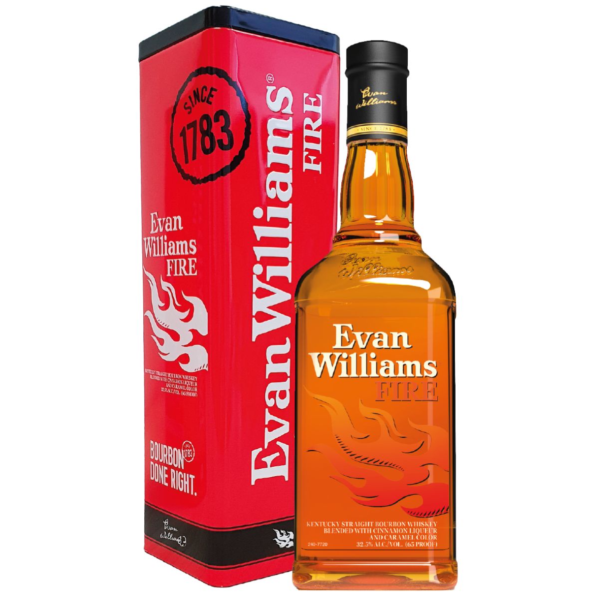 Bourbon Evan Williams Fire 750 Cc 40°