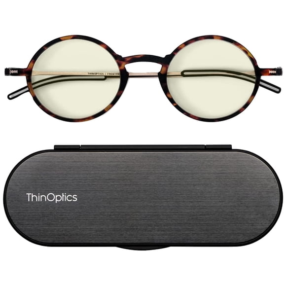 Gafas ThinOptics +2.50 Luz Azul Tortuga