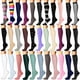 thumbnail image 2 of suxuMhao Calcetines Deportivos, Calcetines de Running Calcetines hasta la Rodilla Calcetines de Fitness Calcetines hasta la Pantorrilla, Calcetines Suaves de Longitud Media, Negro y Blanco, Talla, 2 of 2