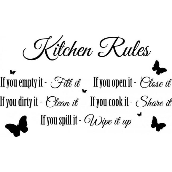 Decomural Kitchen Rules & Butterfly WS-51019