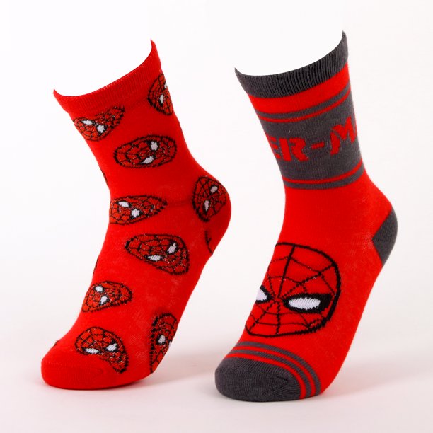 Calcetín 2P Niño Spiderman Marvel Full Print Rojo