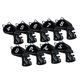 thumbnail image 4 of Cubiertas De Cabeza De Golf Mallet Putter Profesionales Equipo De Entrenamiento Al Aire Libre 9pcs Hierro Negro, 4 of 5