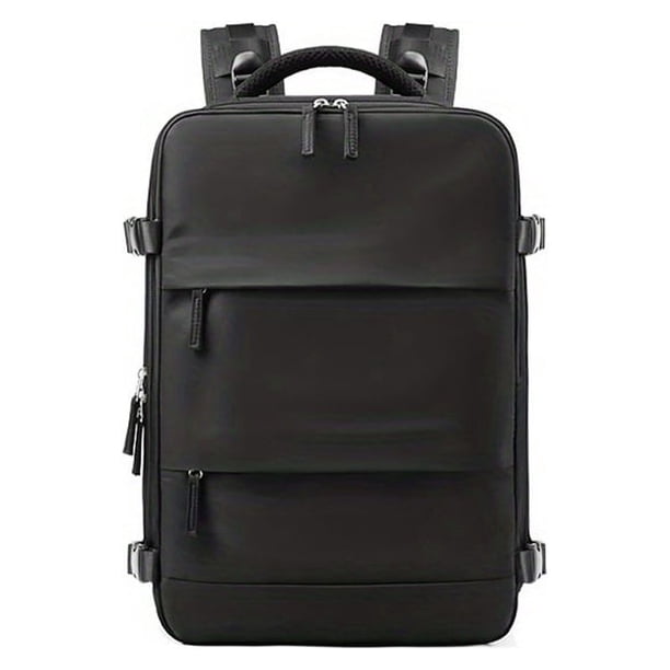 1pc Men Women Travel Backpack With USB Charging Port, Business Laptop Backpack With Independent Shoes Storage, Computer Notebook Bag Fits For 16inch Laptop, School Backpack, Large Capacity Travel Bag