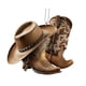 thumbnail image 4 of Sombrero De Vaquero Colgante Adorno árbol De Navidad Bolso Coche Espejo Retrovisor Colgante, 4 of 5