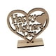 thumbnail image 2 of Decoración De Corazón De Madera, Regalos Para El Día De La Madre De Hija, Adorno De Escritorio Pensativo, Estilo A, 2 of 3