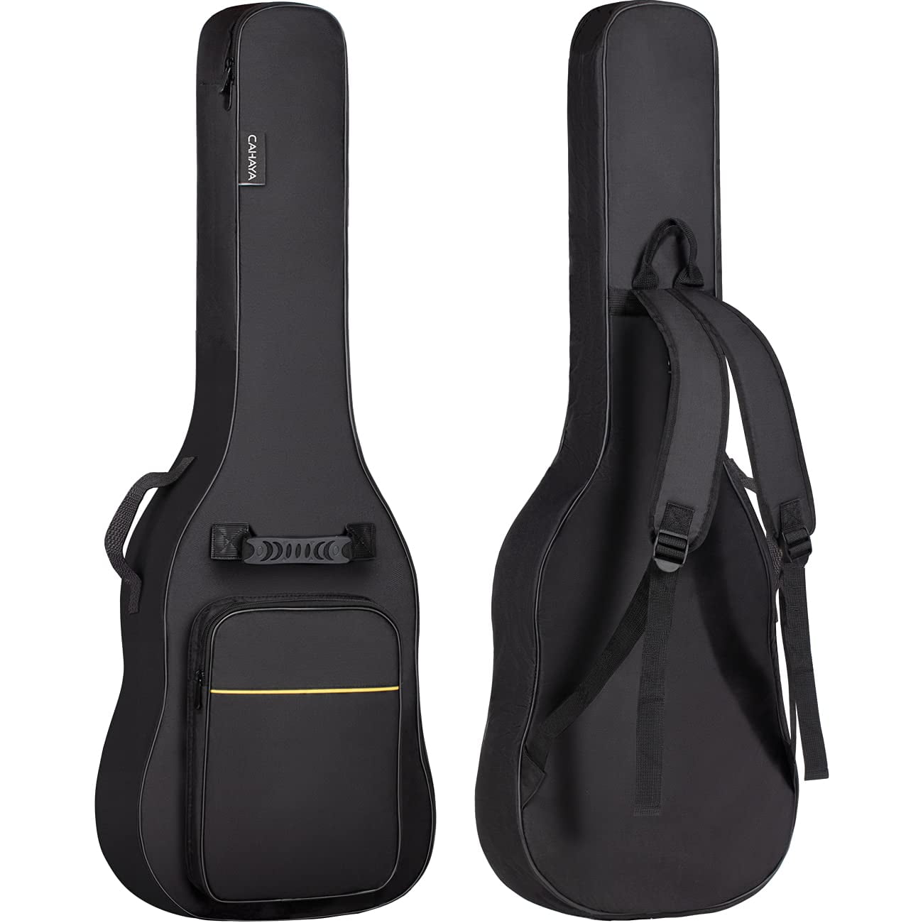 Funda Para Guitarra Eléctrica Cahaya Gig Bag Con Acolchado De 6 Mm, Color Negro