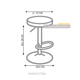 thumbnail image 3 of Set 2 Taburetes Ajustable Industrial Design - Blanco, 3 of 3