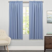 Cortinas De Ventana Sweet Home Collection Ribcord Blue 160 X 160 Cm