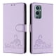 thumbnail image 1 of Funda tipo cartera FOXDOCK para OnePlus 9 PRO con soporte, ranuras, RFID, diseño de gato, 1 of 5