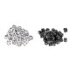 thumbnail image 1 of 100pcs 12 Mm Acrílico 6 Lados D6 Spot Dice Party Game Accesorio Blanco + Negro, 1 of 5