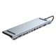 thumbnail image 1 of Hub USB Carcasa De Aluminio Fácil De Usar Portátil Con Puerto PD De 100 W Puertos Múltiples 12 Puertos, 1 of 5