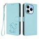 thumbnail image 1 of Funda de Gato tipo Libro para Infinix Note 40X 5G, Verde Claro, 1 of 6