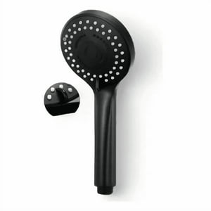 Genérico - Cabezal De Ducha Acabado Brillante Color Negro