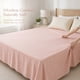 thumbnail image 5 of REGALWOVEN Sábana de Doble Gasa, Sábana Suave, Ropa de Cama con Textura Arrugada Rosa Claro 1 PC 63x91in, 5 of 5