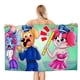 thumbnail image 1 of Sheriff Labrado Toalla de playa de secado rápido con diseño temático, regalo para mujeres y niñas, ideal para cumpleaños, fans, amantes de la música, uso en la playa o al aire libre, 78 × 160 cm, 1 of 6